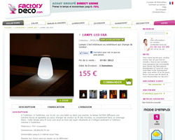 Une fiche produit de Factory Deco