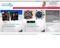 Page d'accueil de Fashion Privilège Page d'accueil de Fashion Privilège