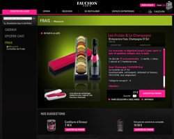 Une fiche produit de Fauchon