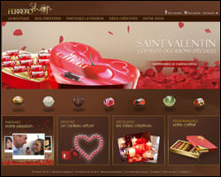 Page d'accueil de Ferrero Shop