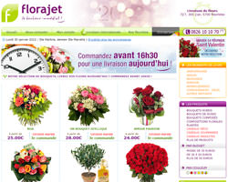 Page d'accueil de Florajet