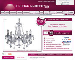 Une fiche produit de France Luminaires