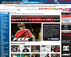 Page d'accueil de FreeStyle Xtreme