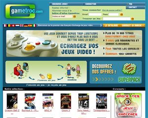 Page d'accueil de Gametroc