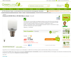 Une fiche produit de Greenweez