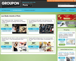 Une fiche produit de Groupon