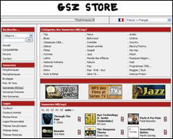 Page d'accueil de GSM STORE