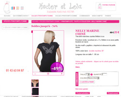 Une fiche produit de Hector & Lola