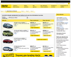 Une fiche produit de Hertz