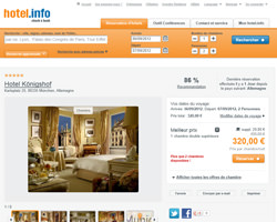 Une fiche produit de hotel.info