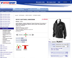 Une fiche produit de Intersport