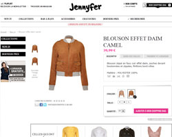 Une fiche produit de Jennyfer