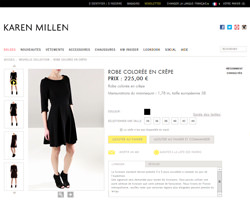 Une fiche produit de Karen Millen