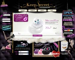 Page d'accueil de Keep Secret