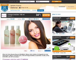 Une fiche produit de KGB deals