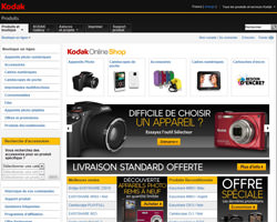 Page d'accueil de Kodak