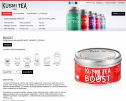 Une fiche produit de Kusmi tea