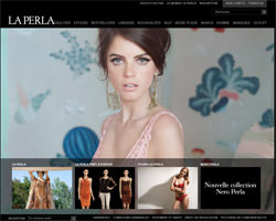 Page d'accueil de La Perla
