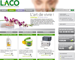 Page d'accueil de Laco Shop