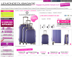 Une fiche produit de Le monde du bagage