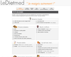 Une fiche produit de LeDiet