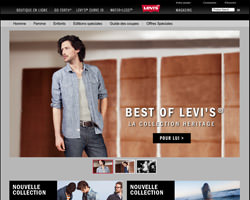 Page d'accueil de Levi's