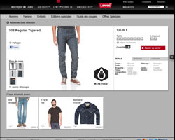 Une fiche produit de Levi's