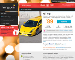 Une fiche produit de LivingSocial