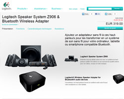 Une fiche produit de Logitech