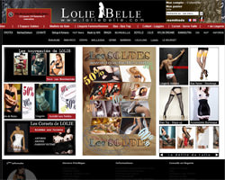 Page d'accueil de Lolie Belle
