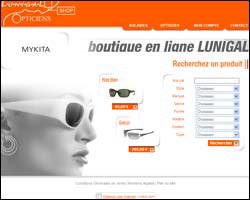 Page d'accueil de Lunishop