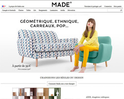 Page d'accueil de Made