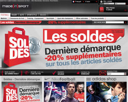 Réduction Made in Sport Page d'accueil de Made in Sport