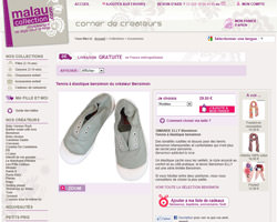 Une fiche produit de Malau collection