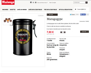 Une fiche produit de Malongo