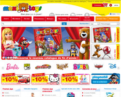 Page d'accueil de Maxitoys