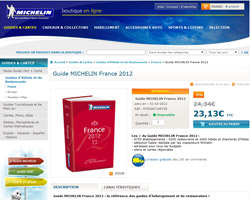 Une fiche produit de Michelin