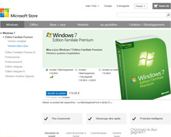 Une fiche produit de Microsoft Store