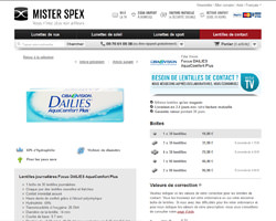 Une fiche produit de Mister Spex