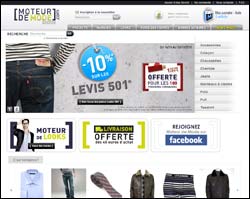 Réduction Moteur de mode Page d'accueil de Moteur de mode