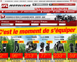 Page d'accueil de Motoligne