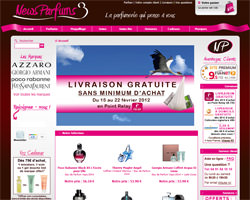 Page d'accueil de News Parfums