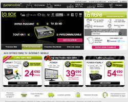 Page d'accueil de Numericable