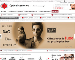 Page d'accueil de Optical-Center