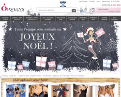 Page d'accueil de Orvelys Lingerie