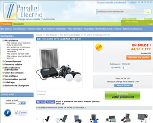 Une fiche produit de Parallel Electric