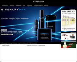 Page d'accueil de Parfums Givenchy