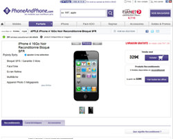 Une fiche produit de Phone And Phone