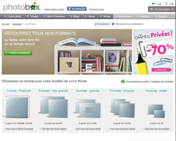 Une fiche produit de PhotoBox