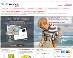 Page d'accueil de Photoservice